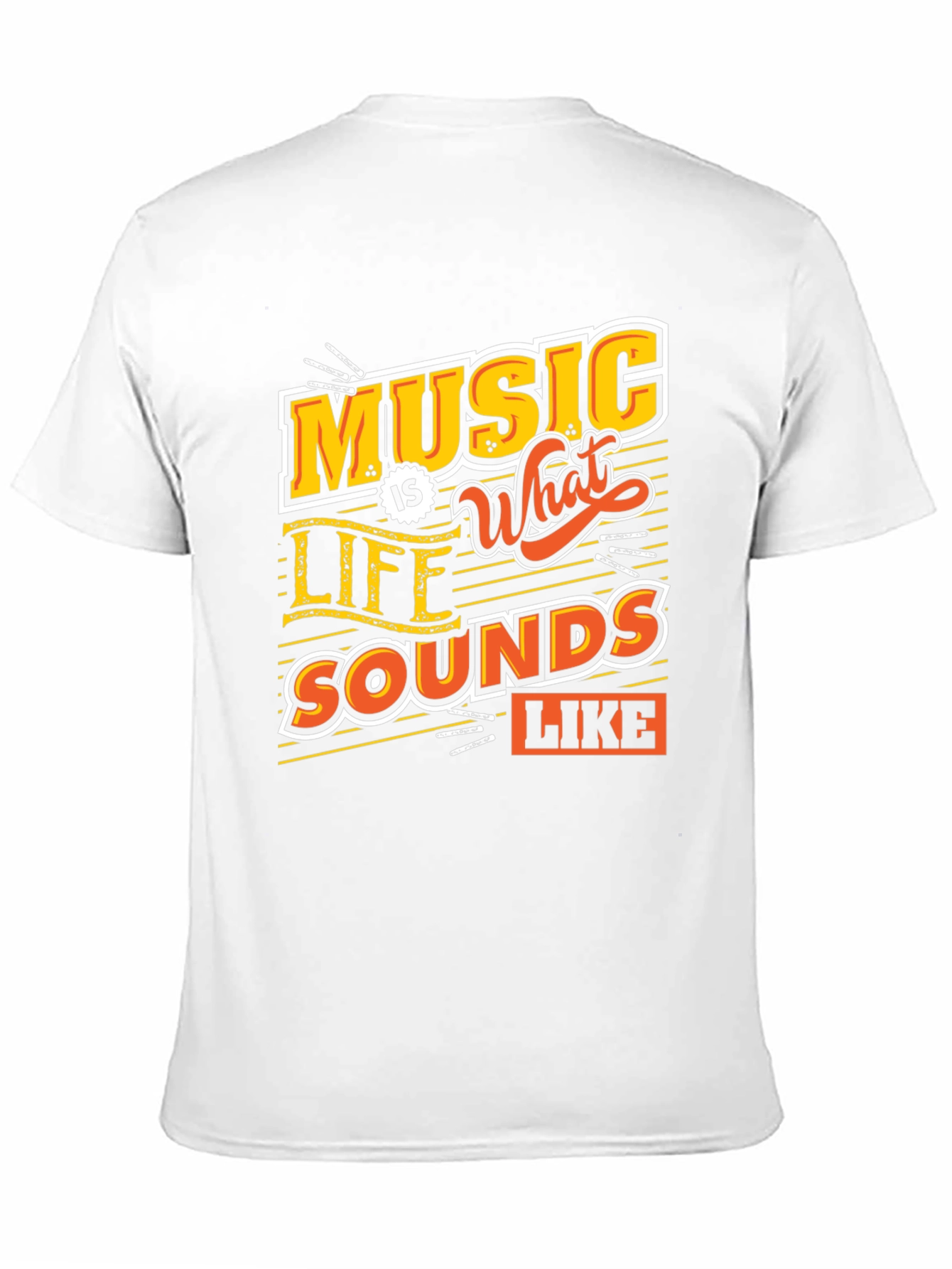 Music Is What Life Sounds Like Graphic Tee