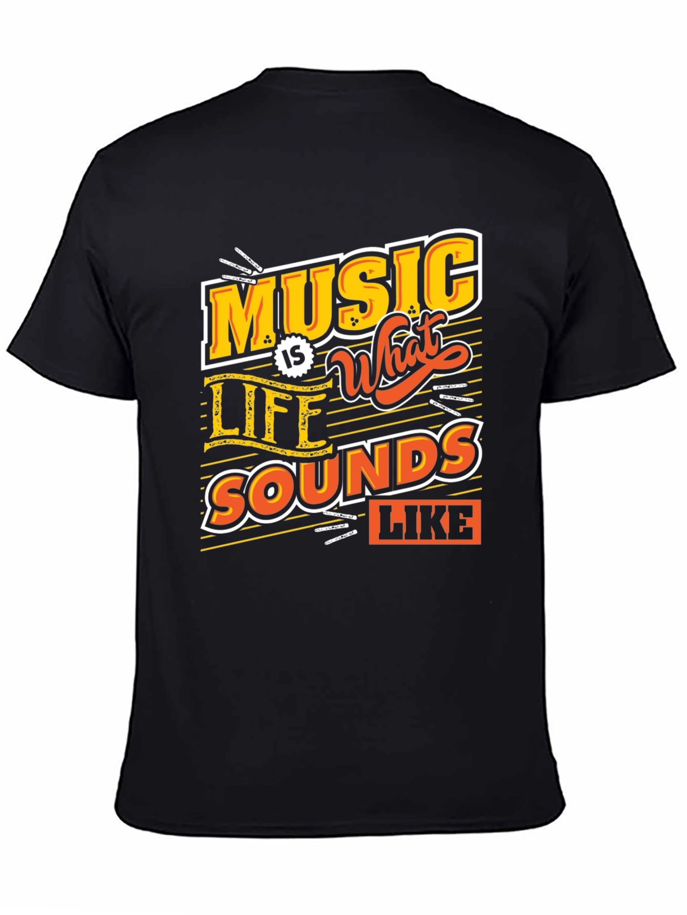 Music Is What Life Sounds Like Graphic Tee