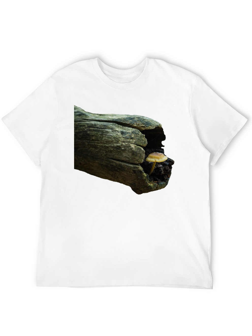 Mushroom Log Graphic Tee - Nature Inspired T-Shirt