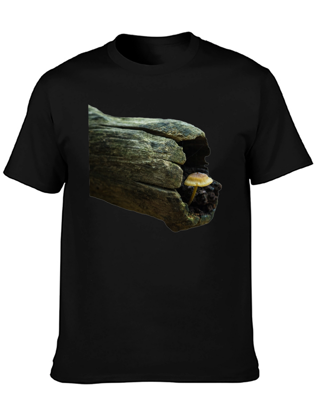 Mushroom Log Graphic Tee - Nature Inspired T-Shirt