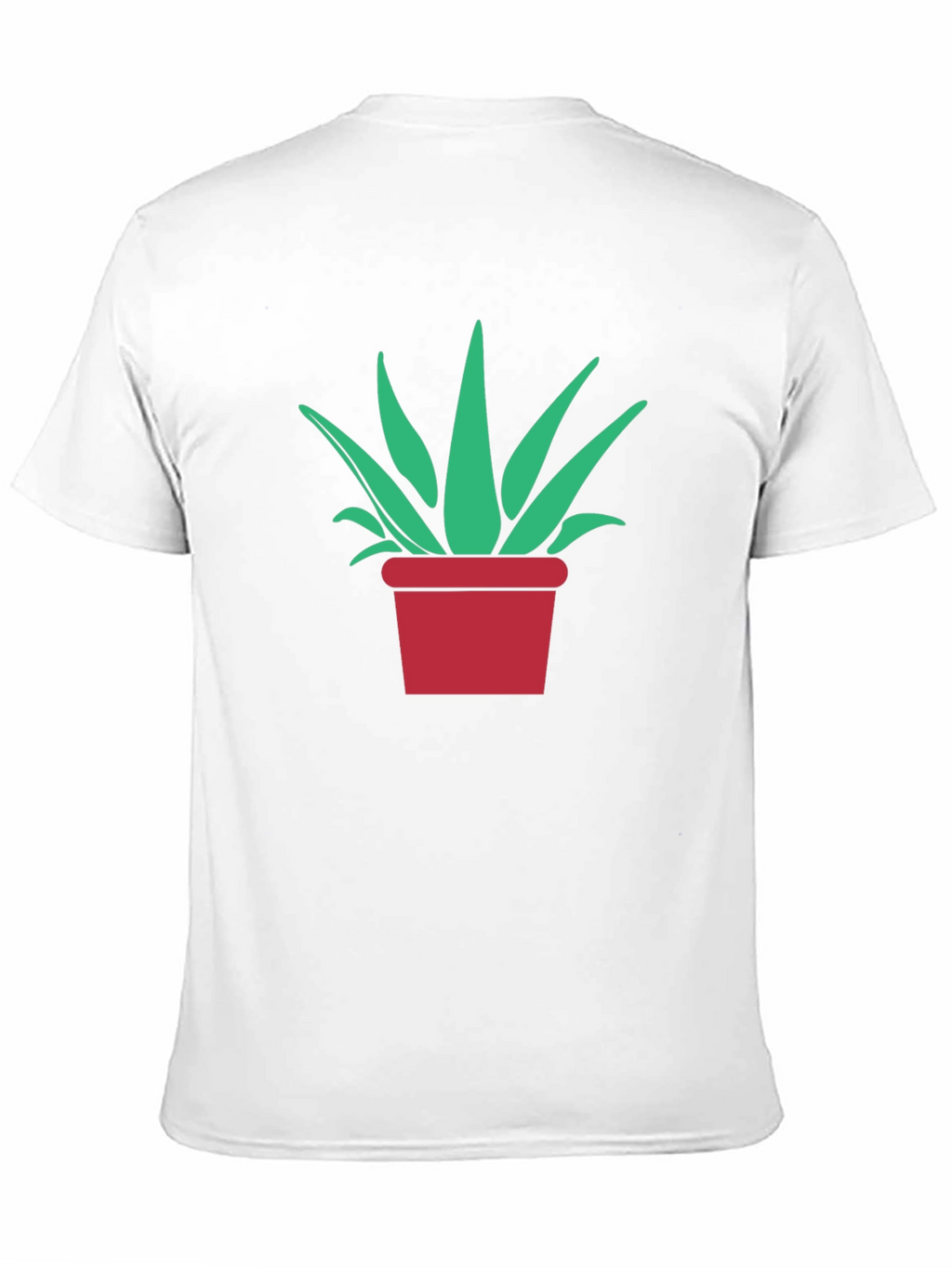 Potted Plant Graphic Tee - Modern Black T-Shirt