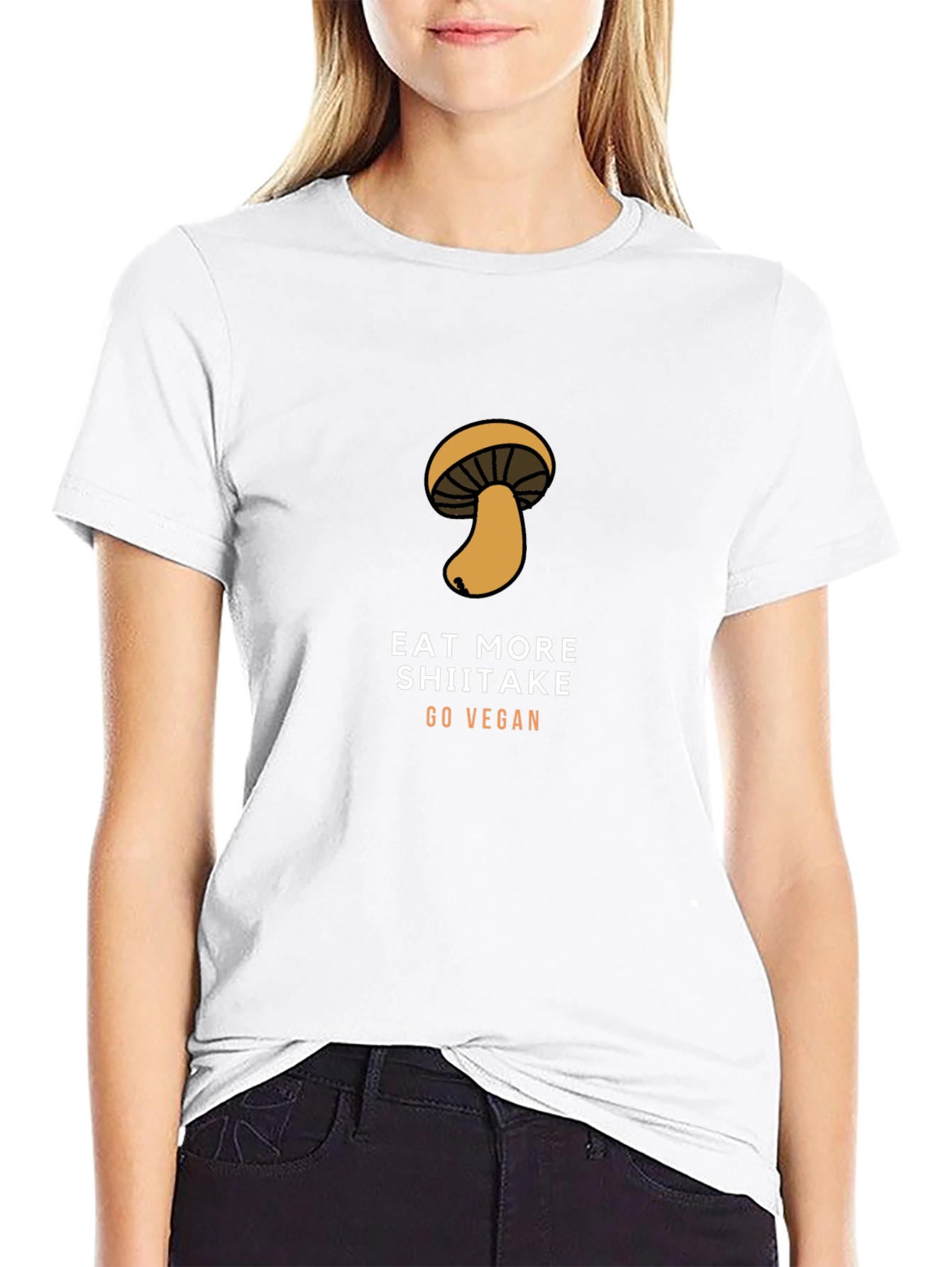 Eat More Shiitake Go Vegan T-Shirt