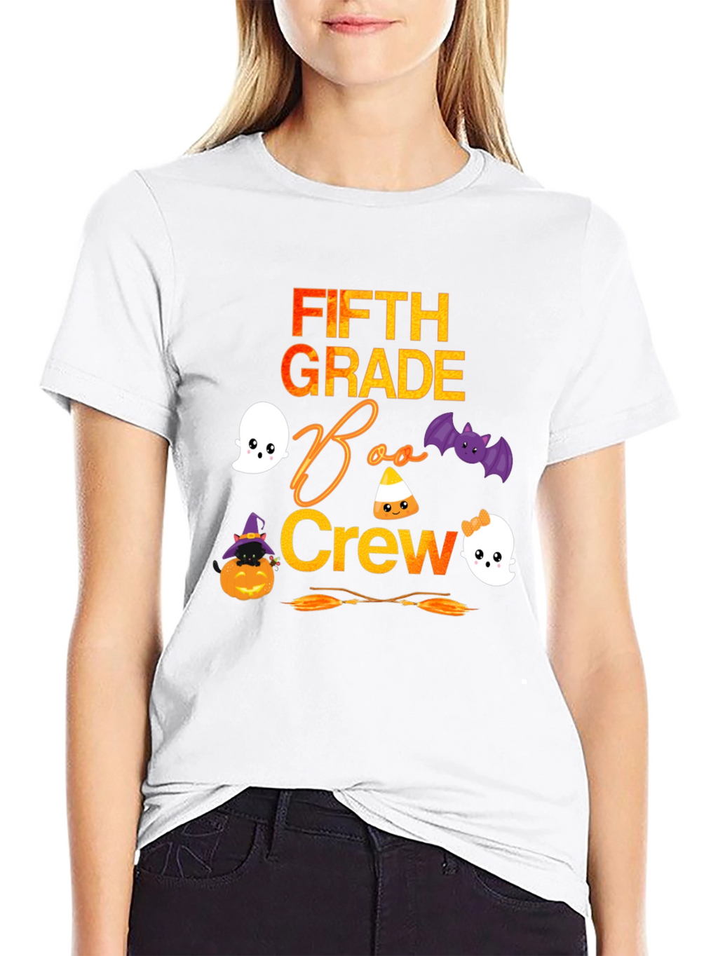 Fifth Grade Boo Crew Halloween T-Shirt