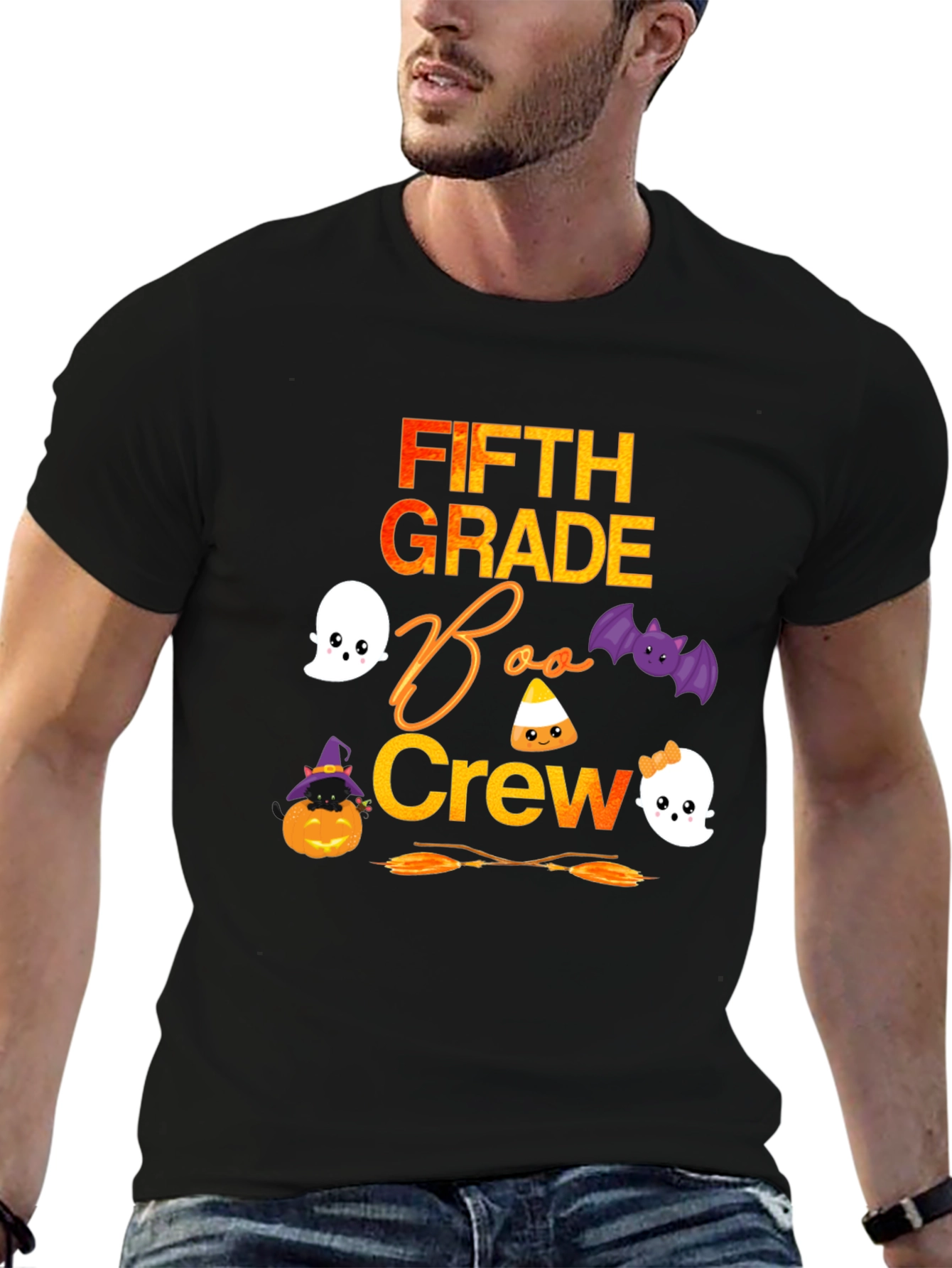 Fifth Grade Boo Crew Halloween T-Shirt