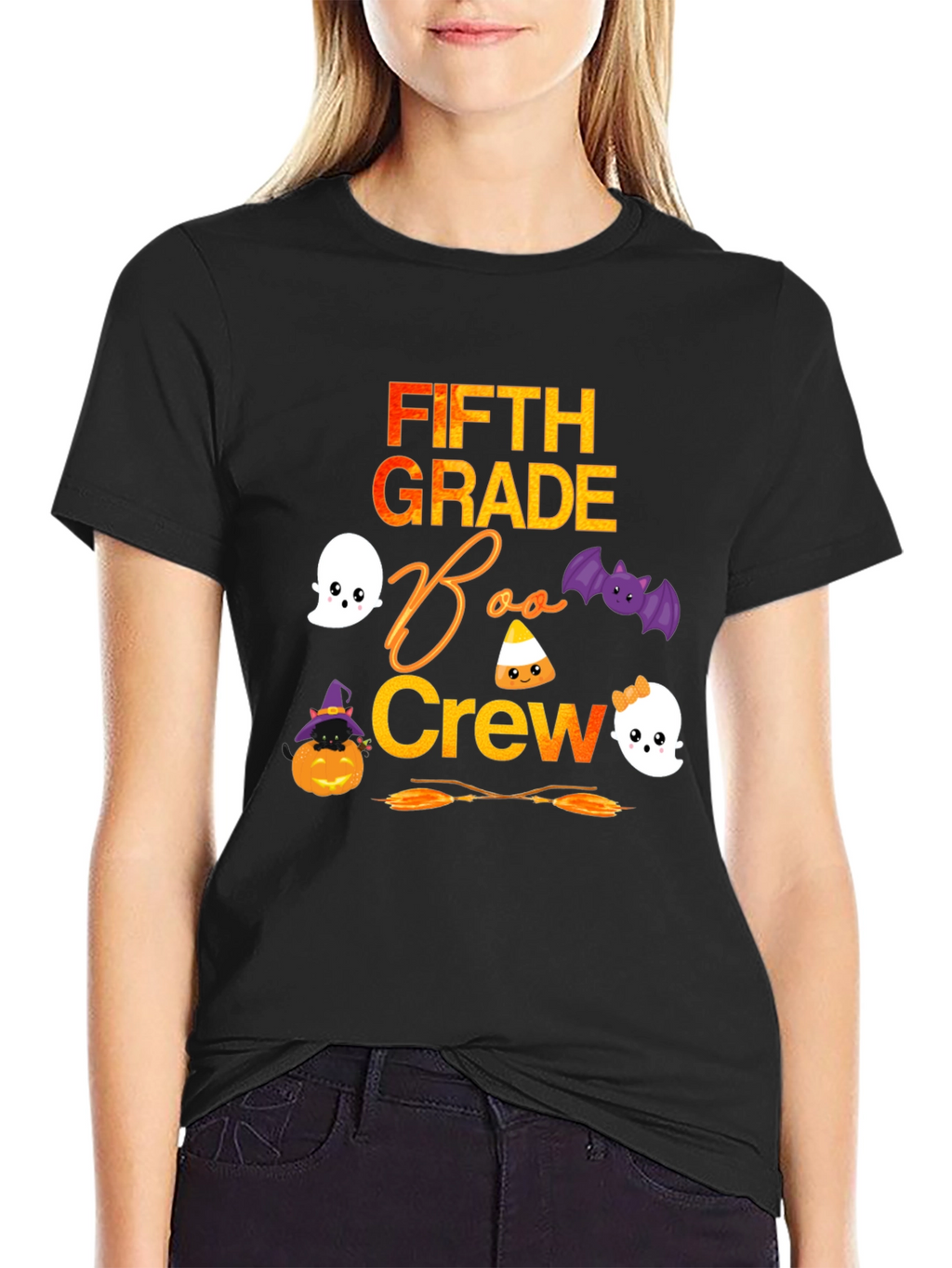 Fifth Grade Boo Crew Halloween T-Shirt