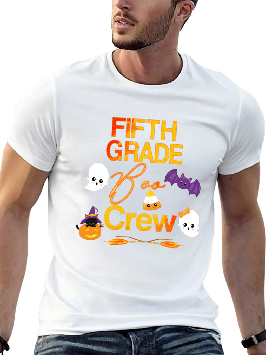 Fifth Grade Boo Crew Halloween T-Shirt