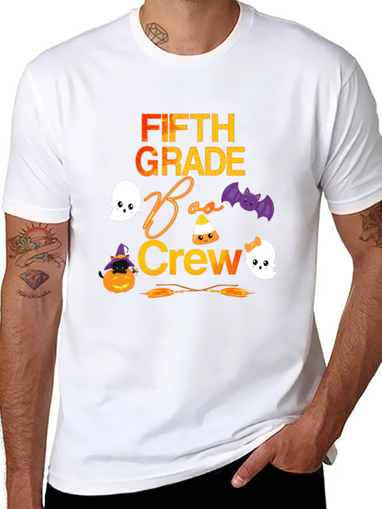 Fifth Grade Boo Crew Halloween T-Shirt