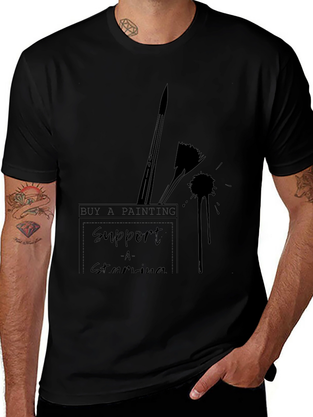 Artist Support T-Shirt: Buy a Painting