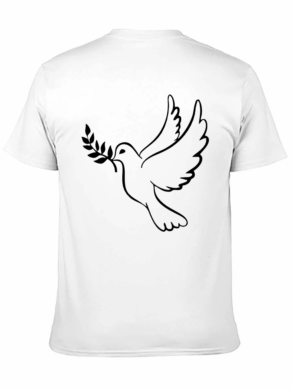 Dove Peace Olive Branch Black Graphic Tee