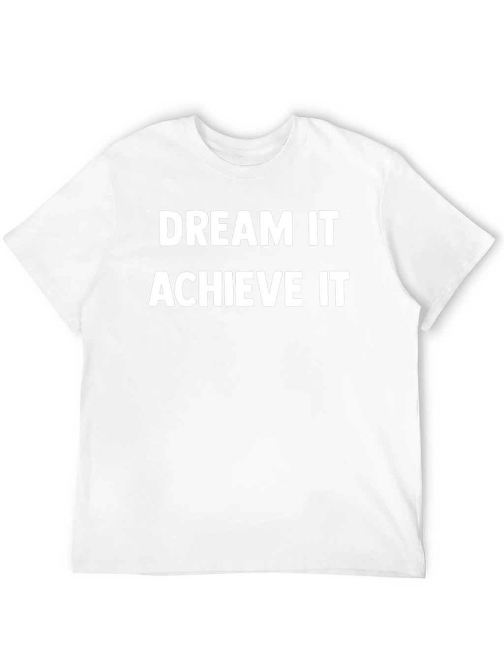 Dream It Achieve It Black Graphic T-Shirt