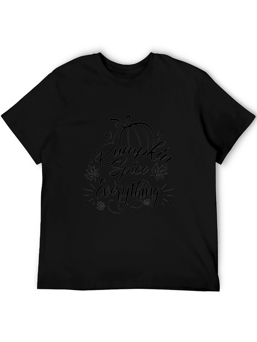 Pumpkin Spice Everything Black T-Shirt