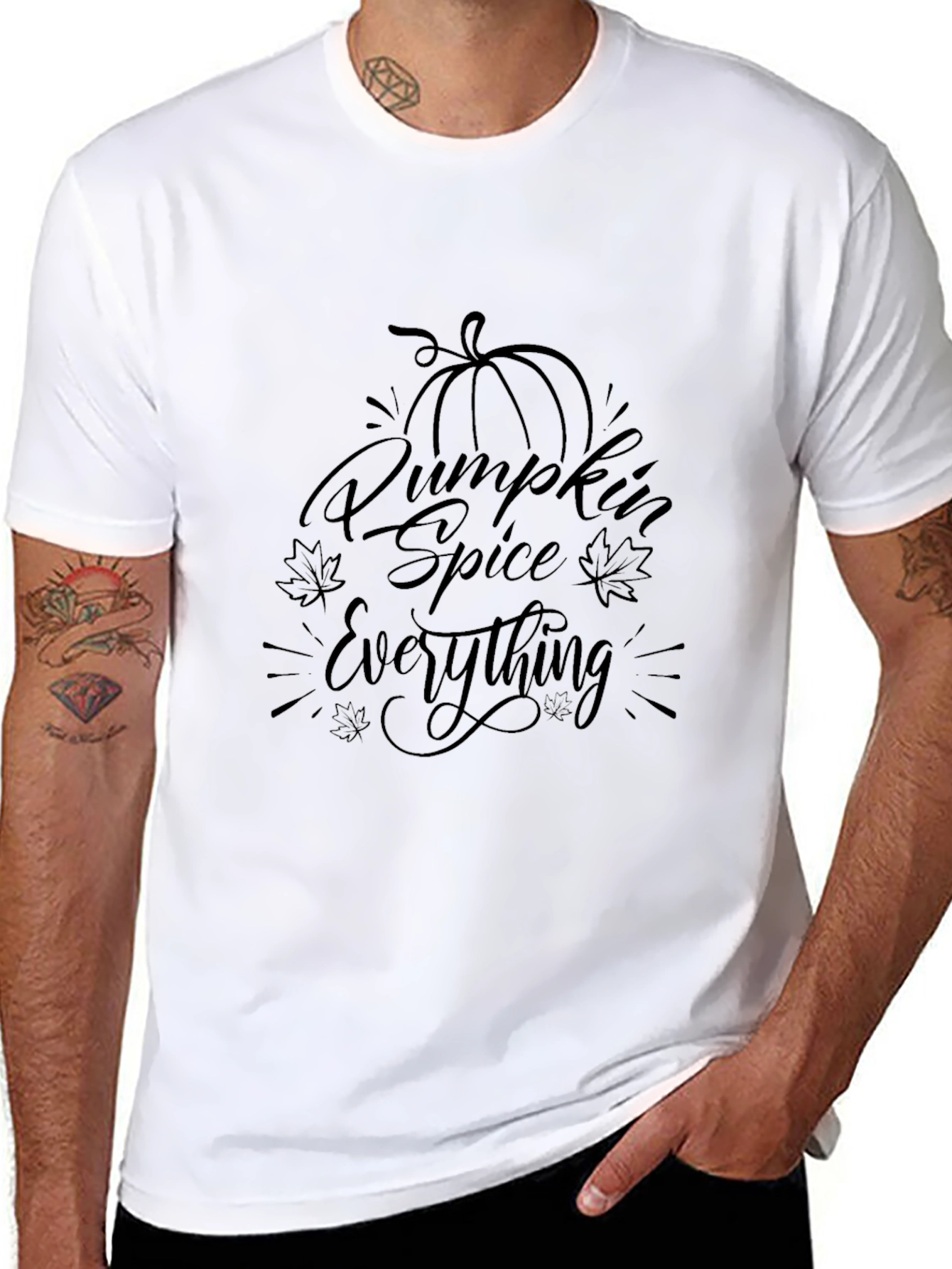 Pumpkin Spice Everything Black T-Shirt