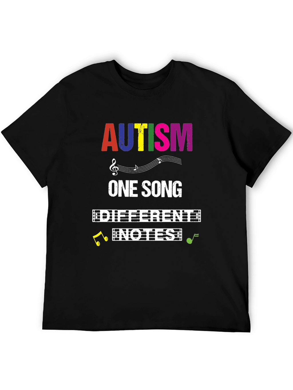 Autism Awareness T-Shirt: One Song Different Notes