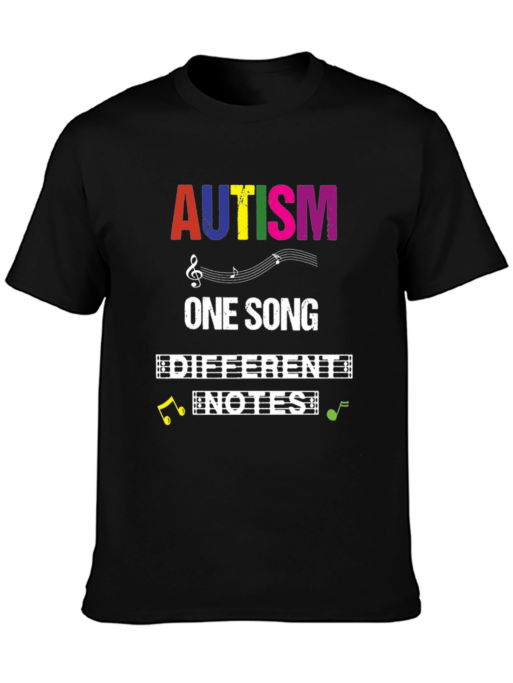 Autism Awareness T-Shirt: One Song Different Notes