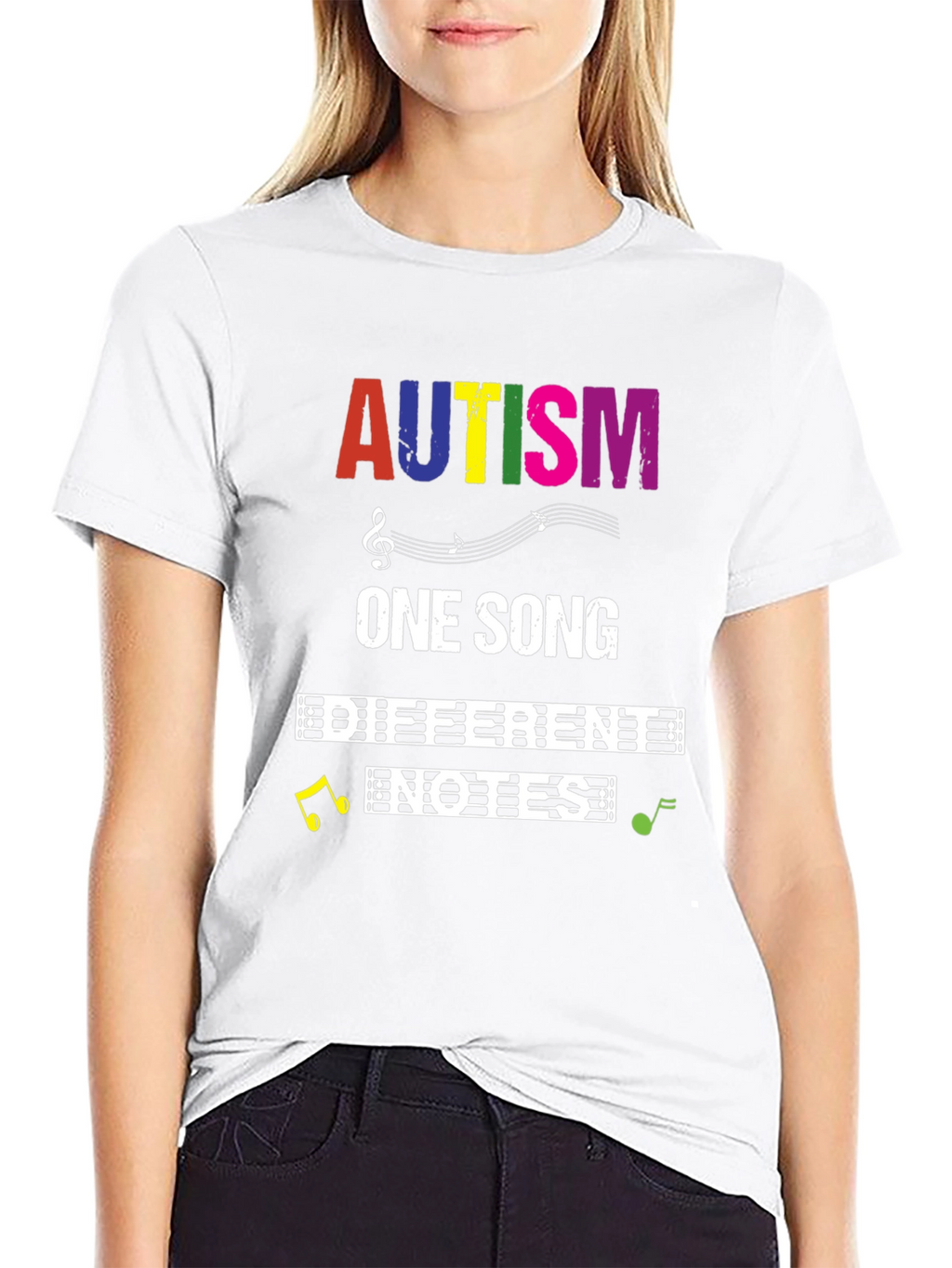 Autism Awareness T-Shirt: One Song Different Notes