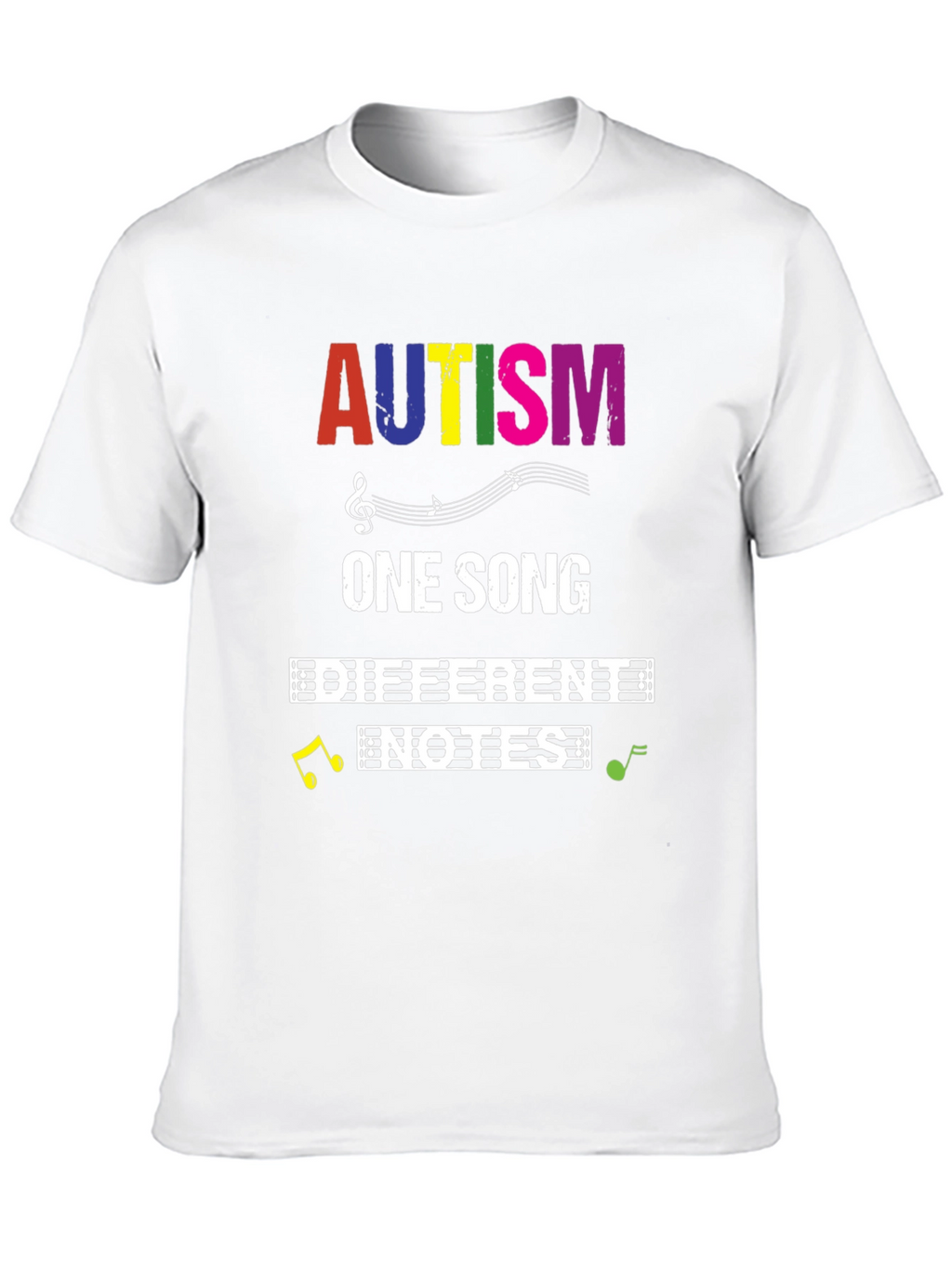Autism Awareness T-Shirt: One Song Different Notes