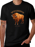 Wyoming Bison T-Shirt - EST 1890