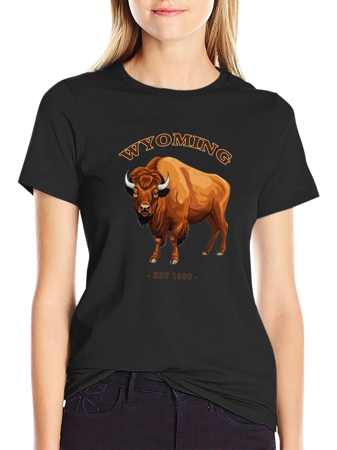 Wyoming Bison T-Shirt - EST 1890