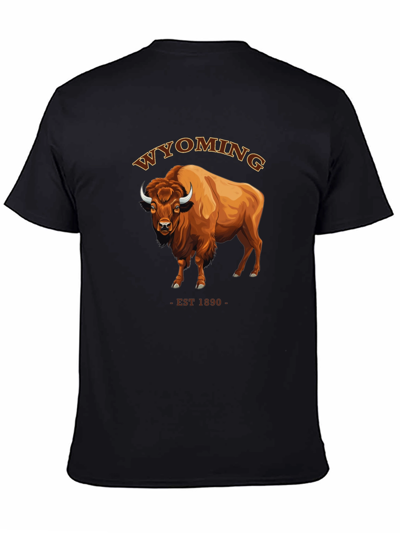 Wyoming Bison T-Shirt - EST 1890