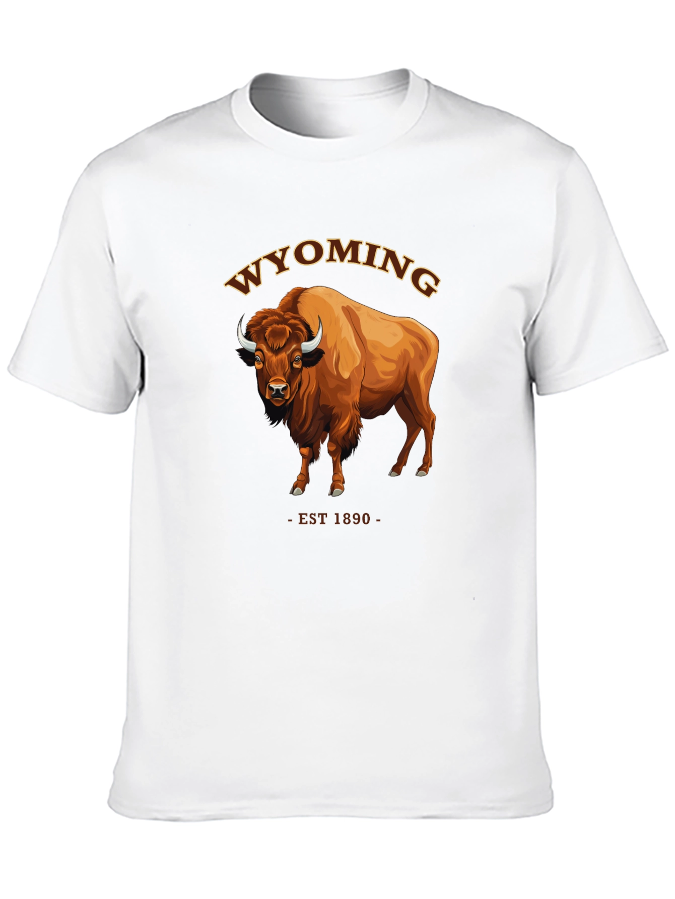 Wyoming Bison T-Shirt - EST 1890