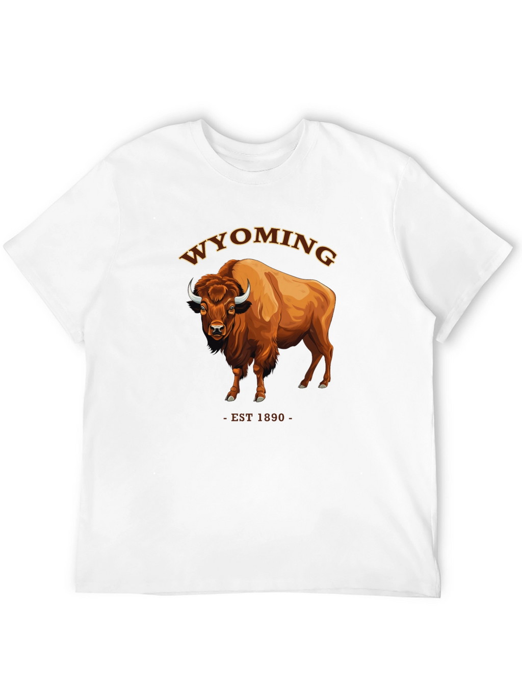 Wyoming Bison T-Shirt - EST 1890