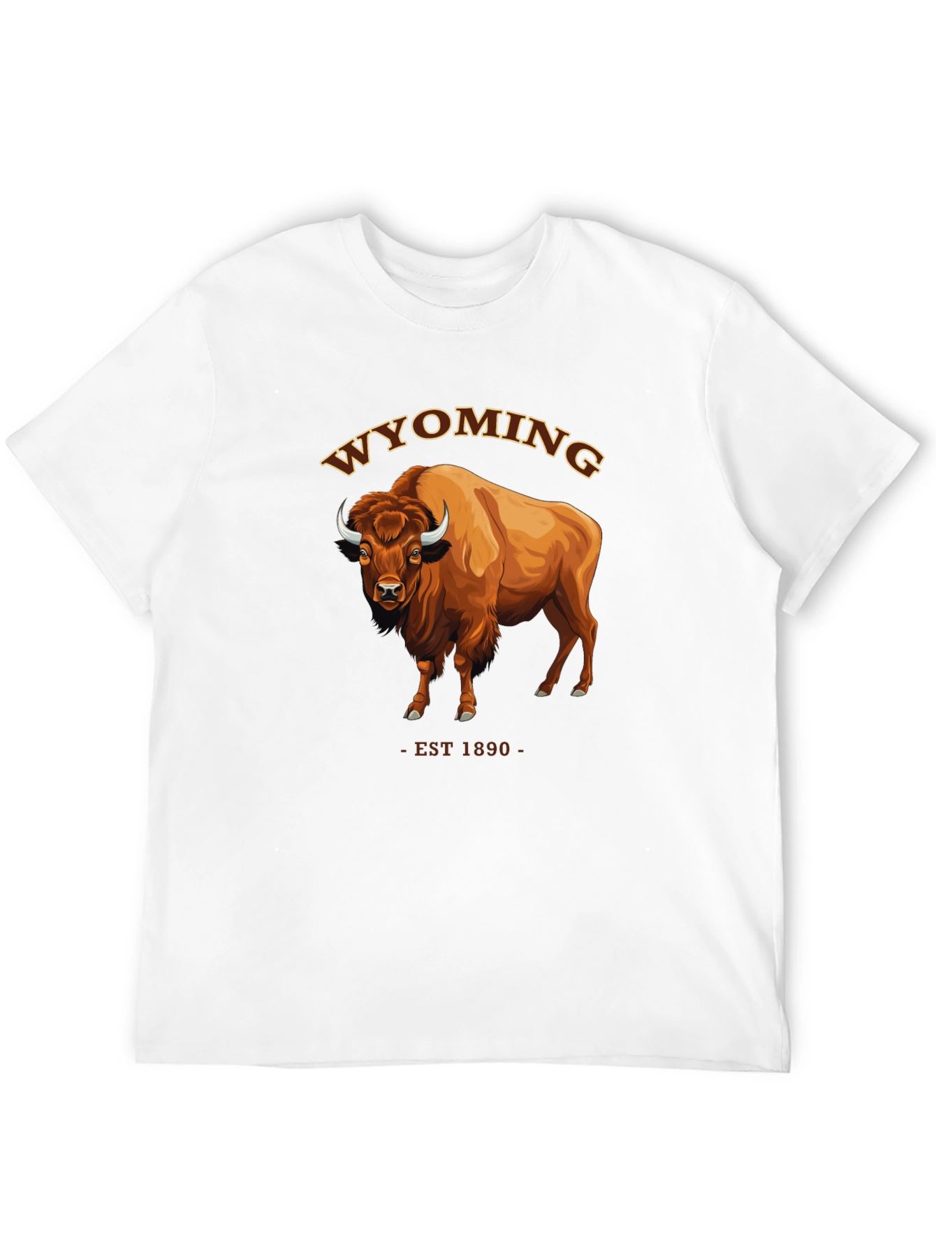 Wyoming Bison T-Shirt - EST 1890