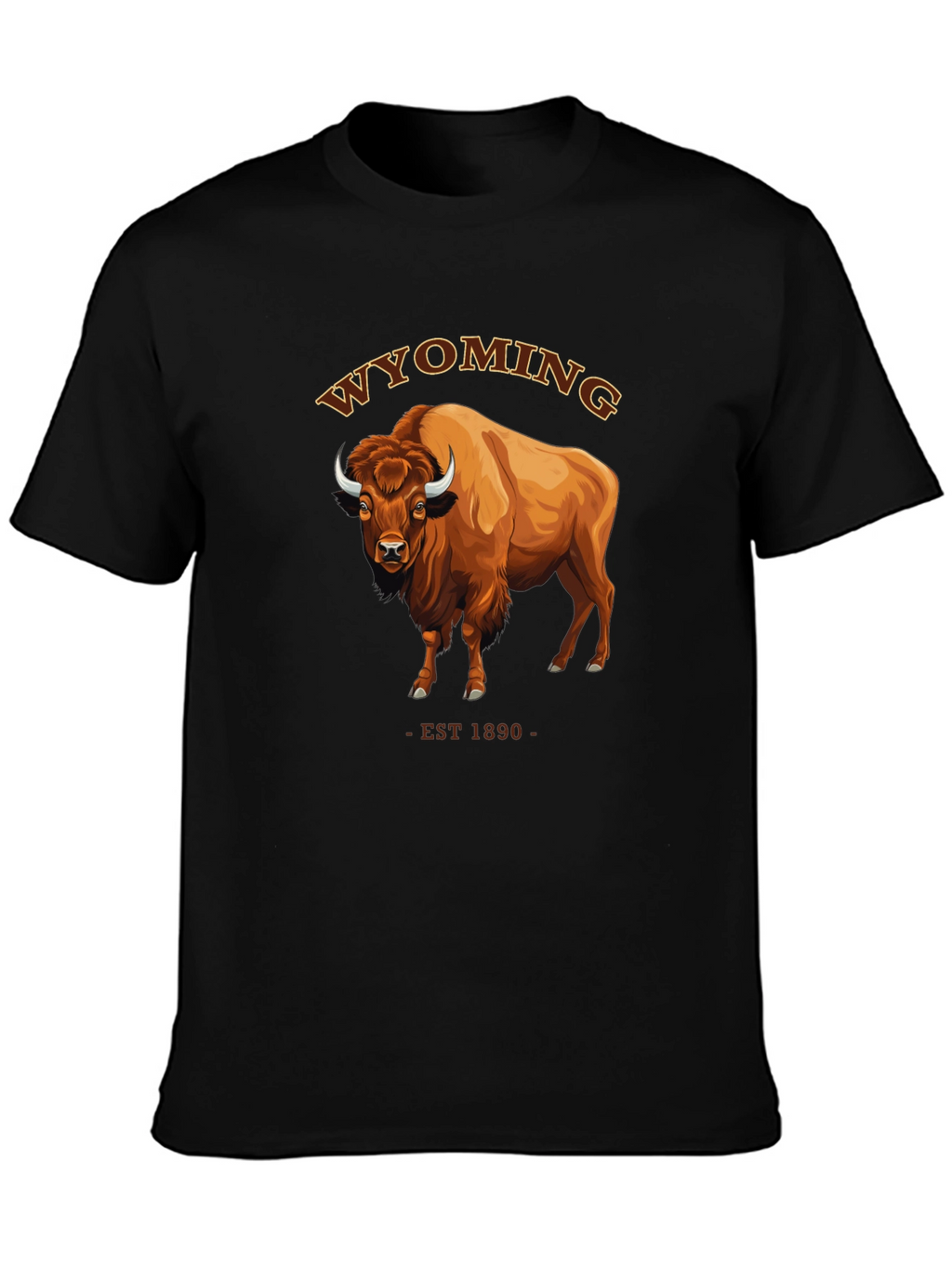 Wyoming Bison T-Shirt - EST 1890