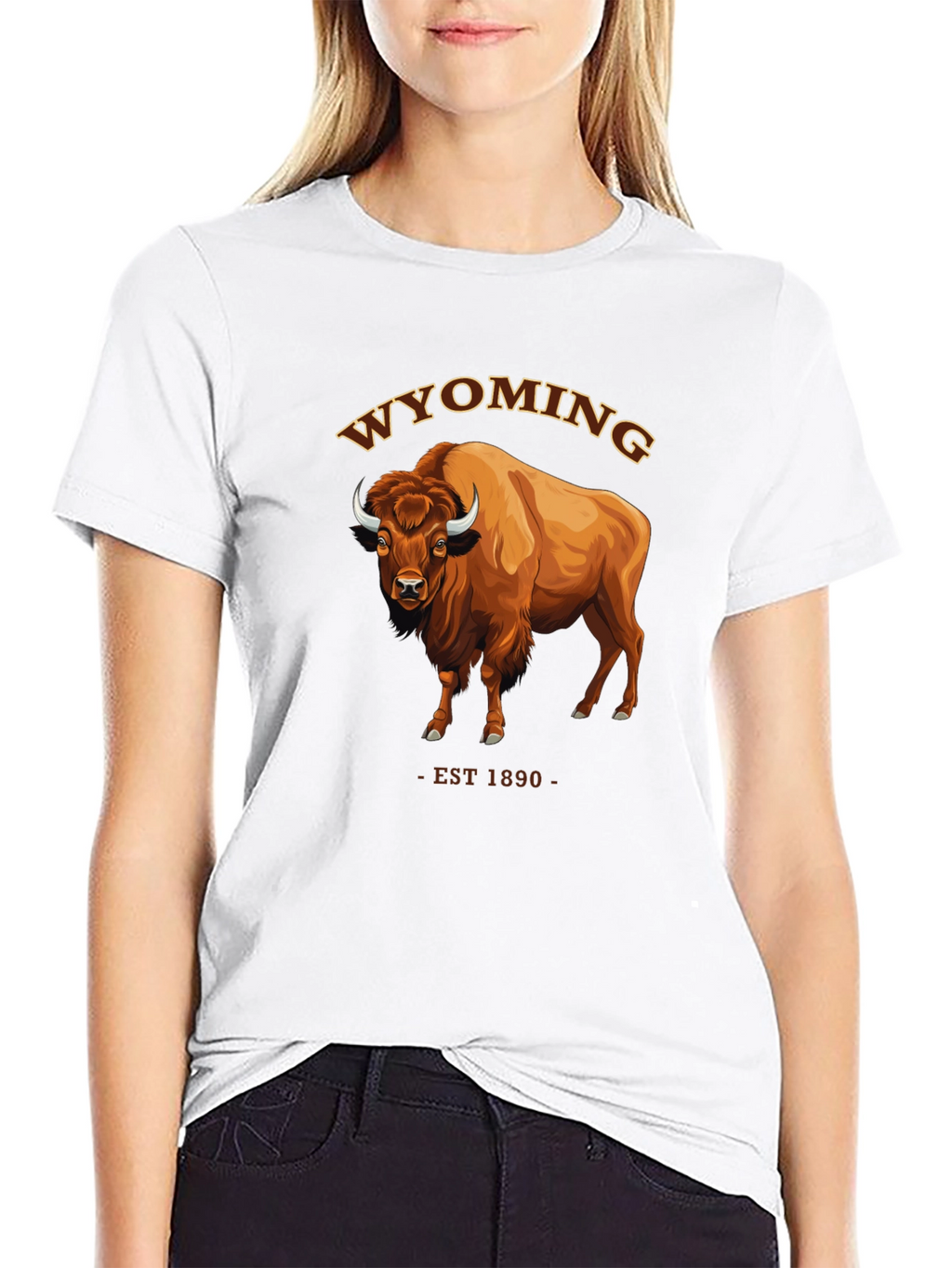 Wyoming Bison T-Shirt - EST 1890