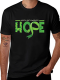 Mental Health Awareness HOPE Ribbon Graphic T-Shirt