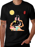 Mid-Autumn Festival Rabbit Graphic Tee
