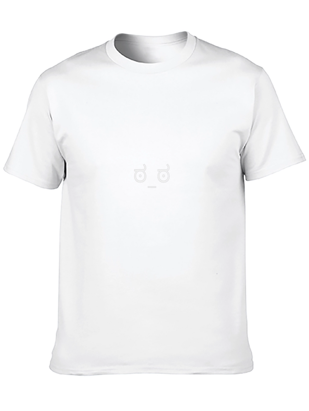 Black T-Shirt with Shruggie Face Graphic