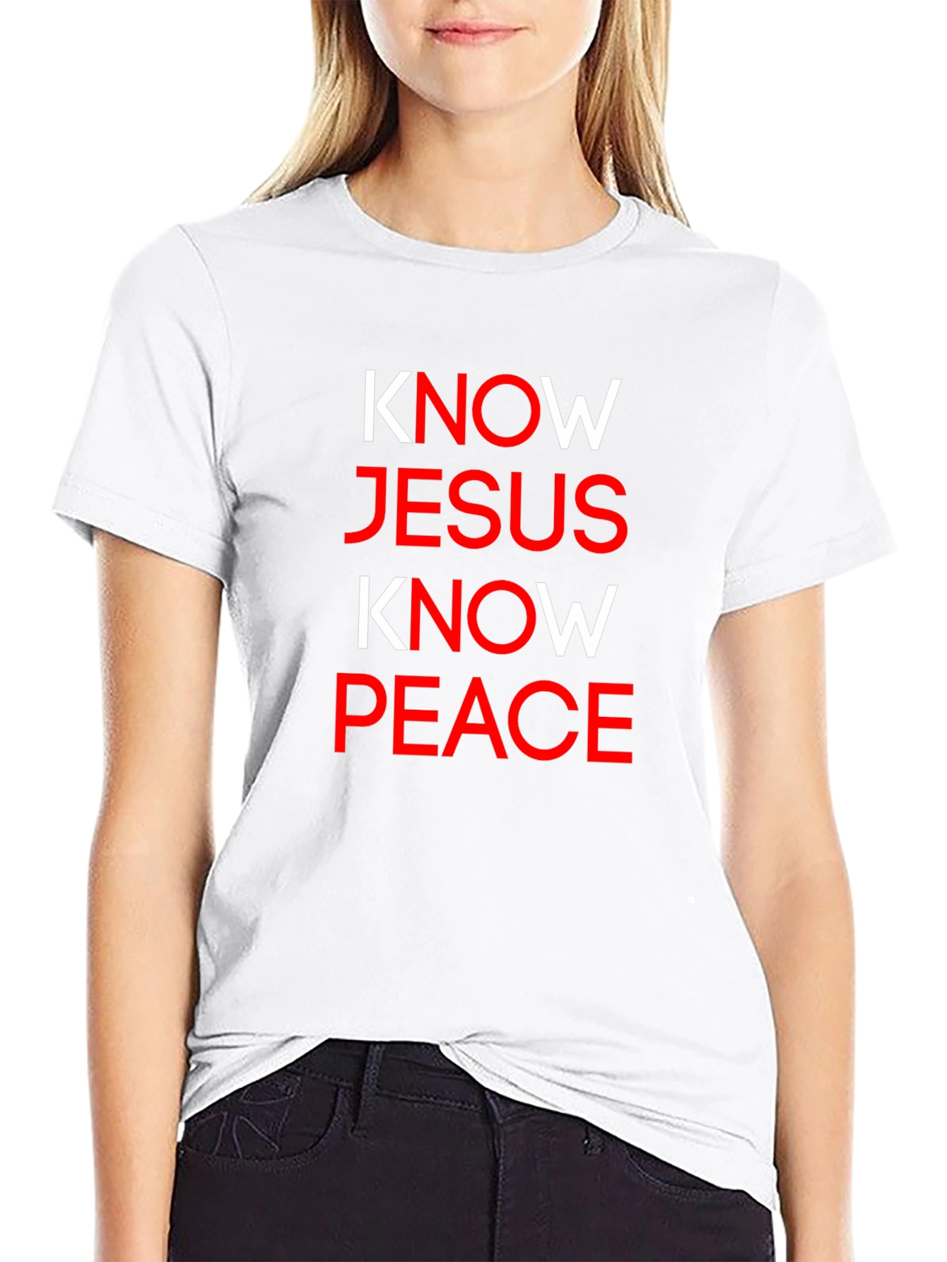 Know Jesus Know Peace Christian T-Shirt