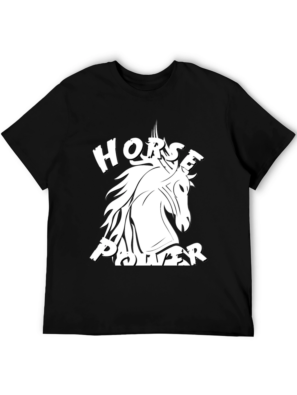 Horse Power Graphic Tee - Black