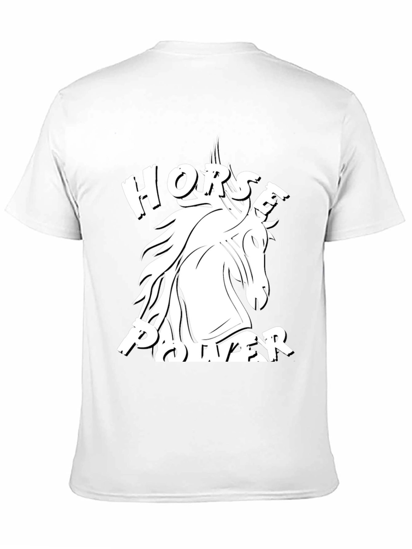 Horse Power Graphic Tee - Black