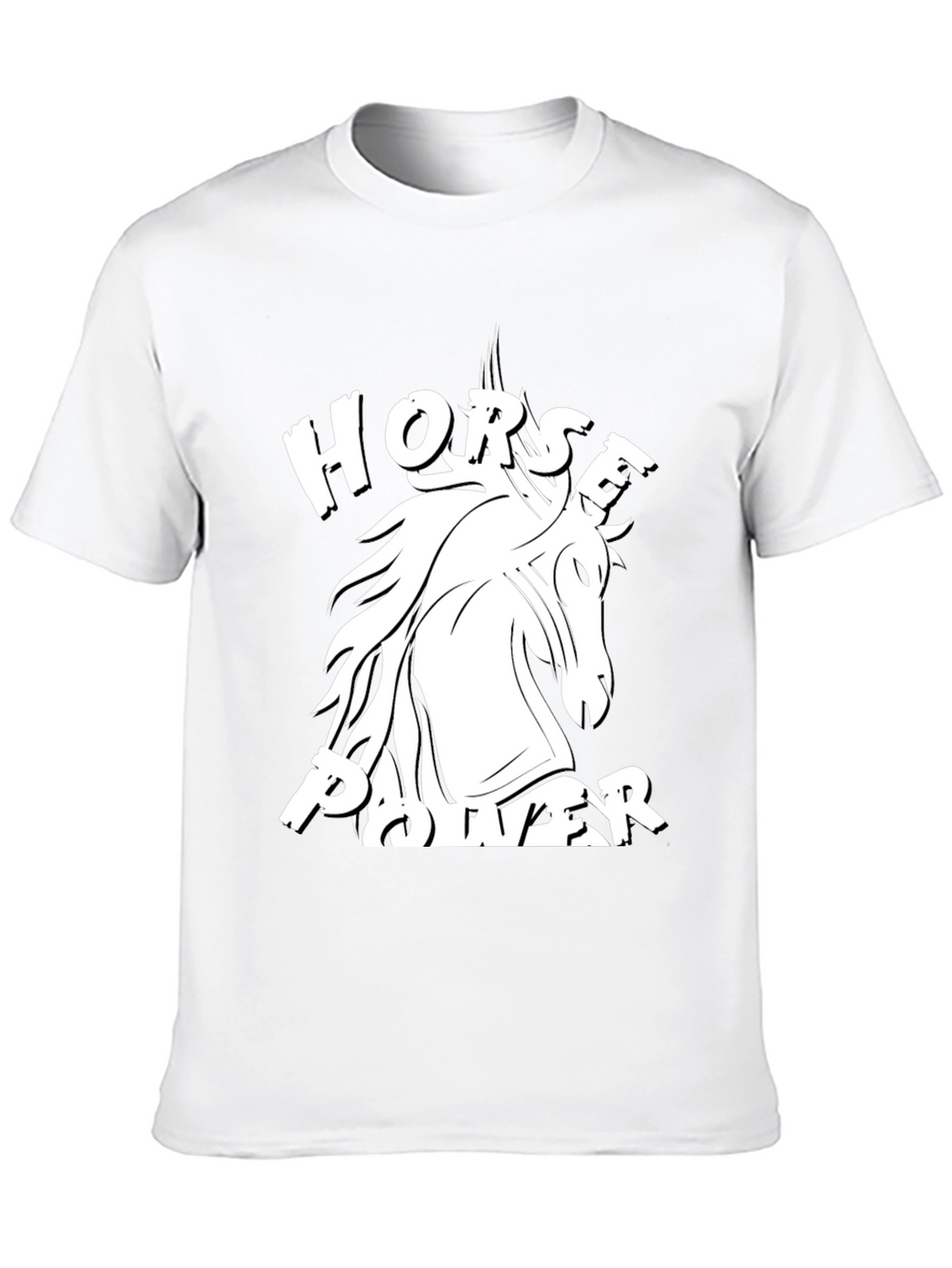 Horse Power Graphic Tee - Black