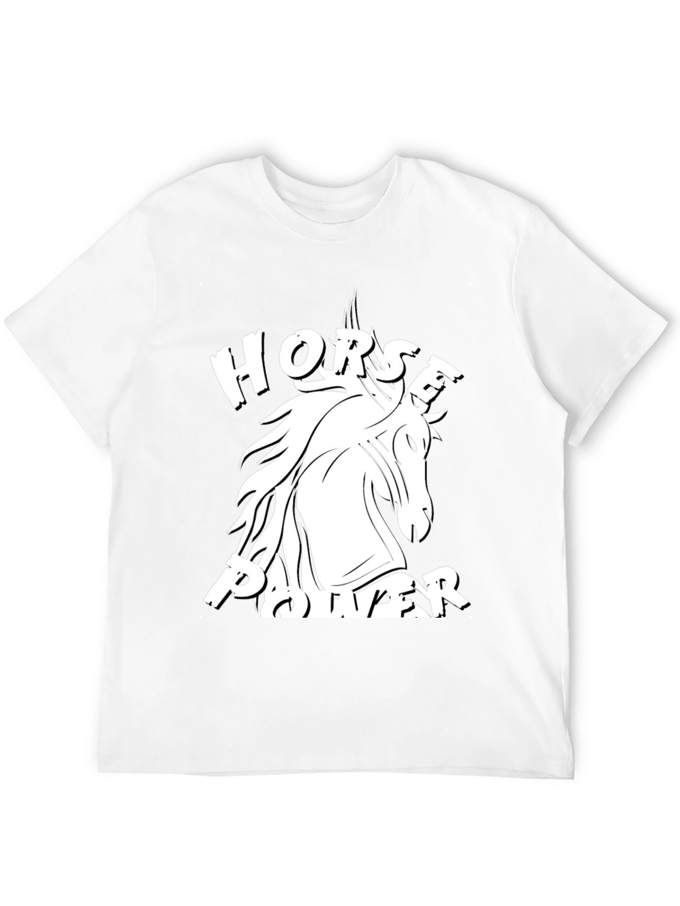 Horse Power Graphic Tee - Black