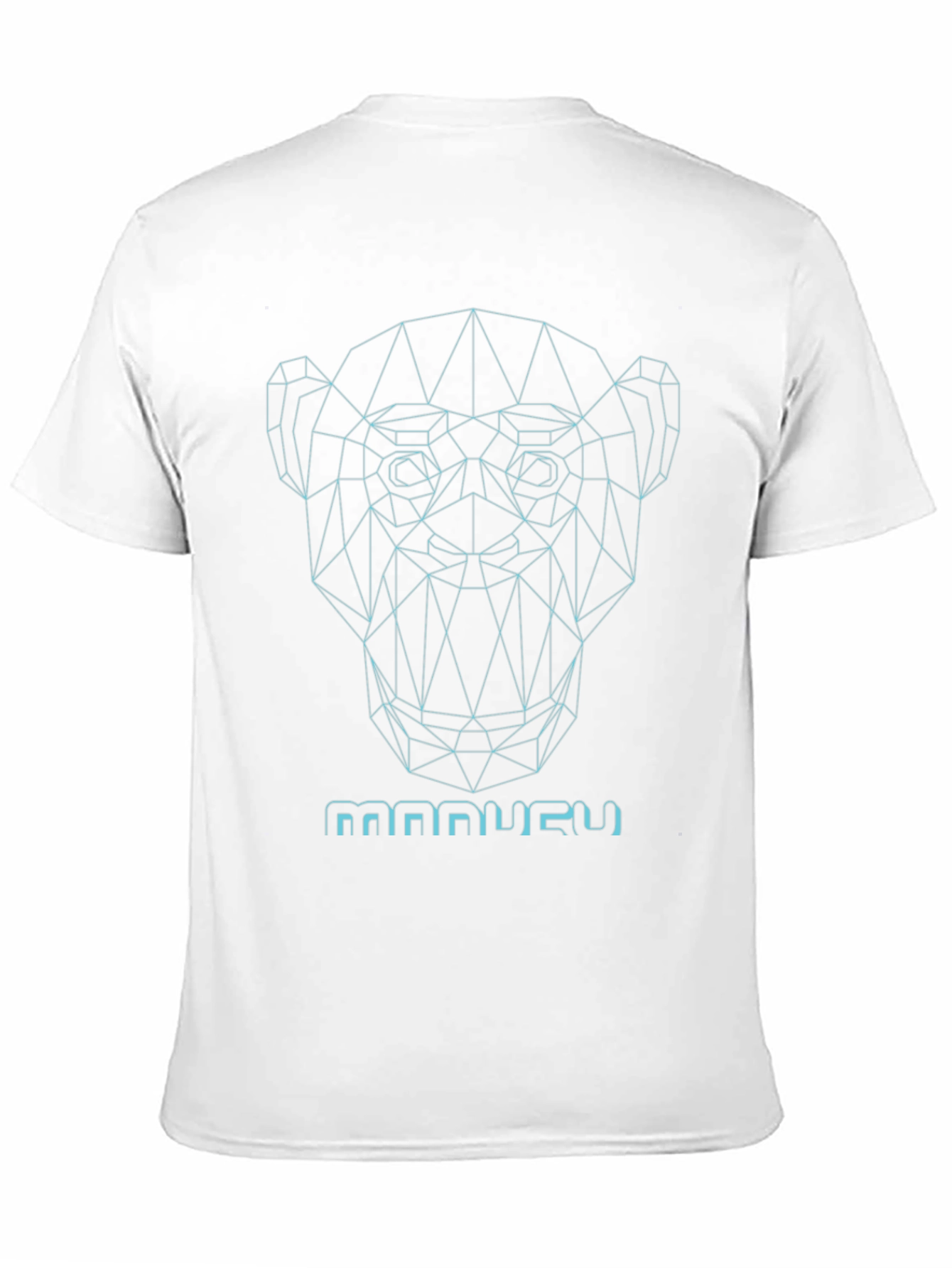 Geometric Monkey Graphic Tee - Modern Style