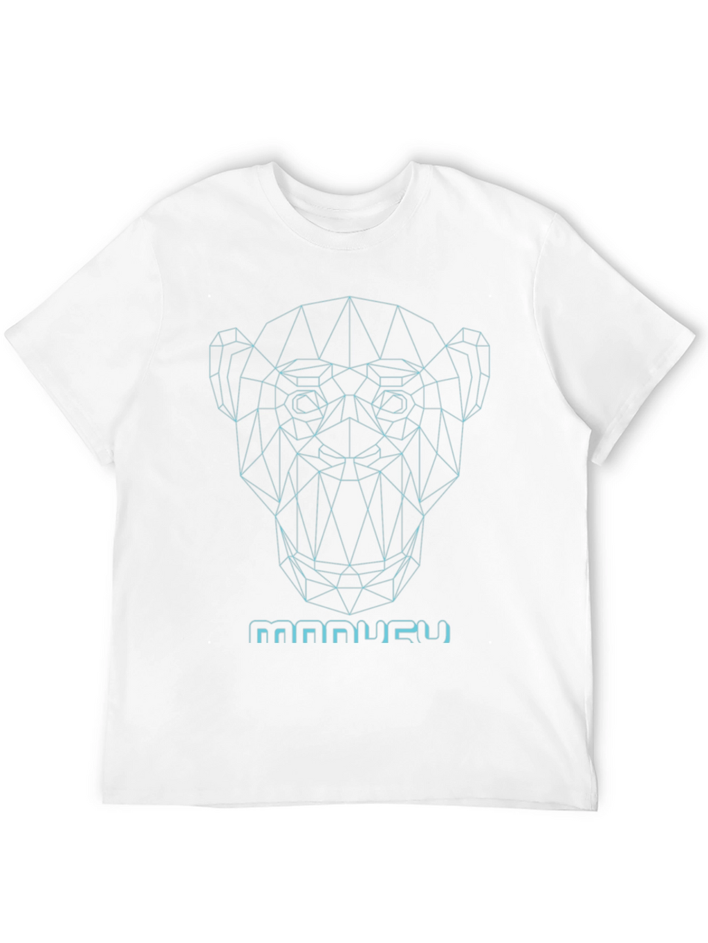 Geometric Monkey Graphic Tee - Modern Style