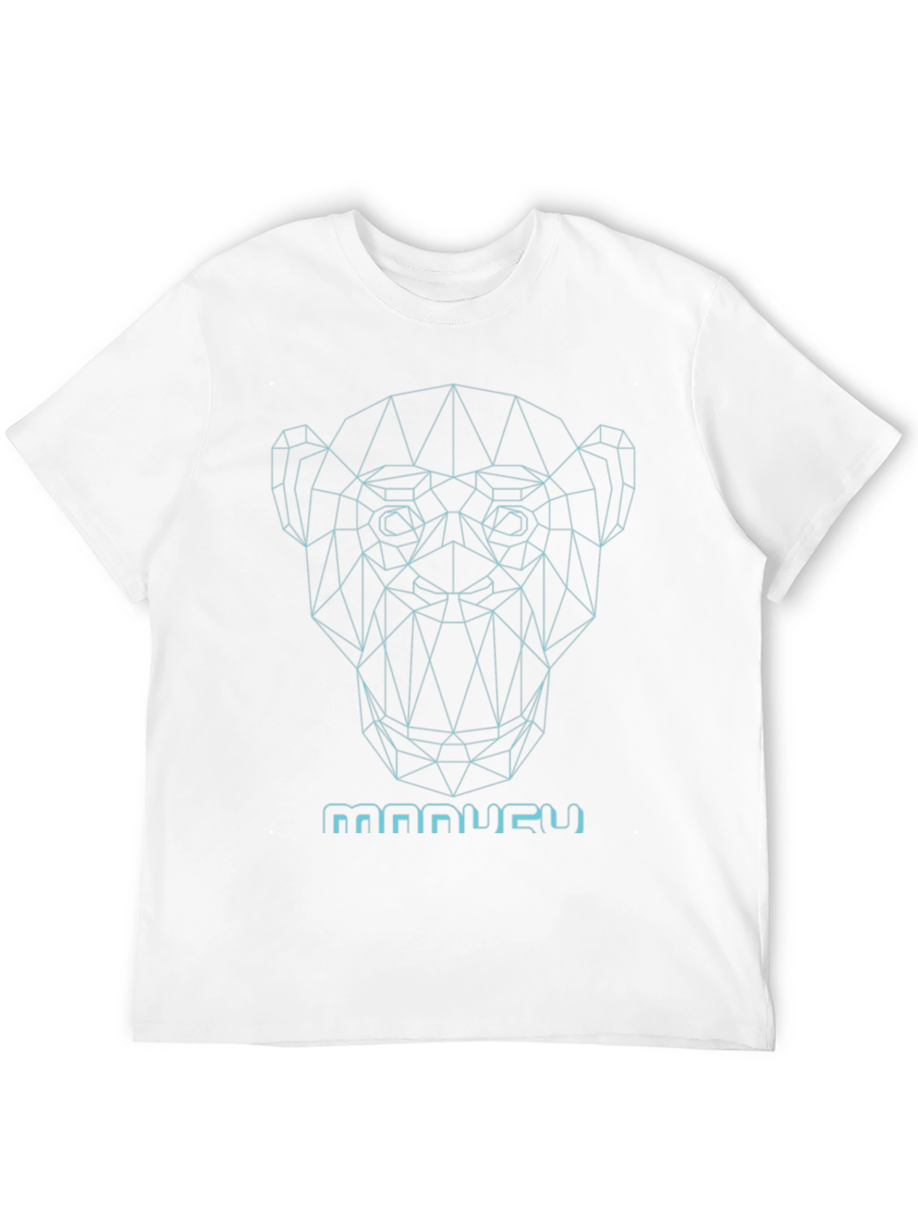 Geometric Monkey Graphic Tee - Modern Style