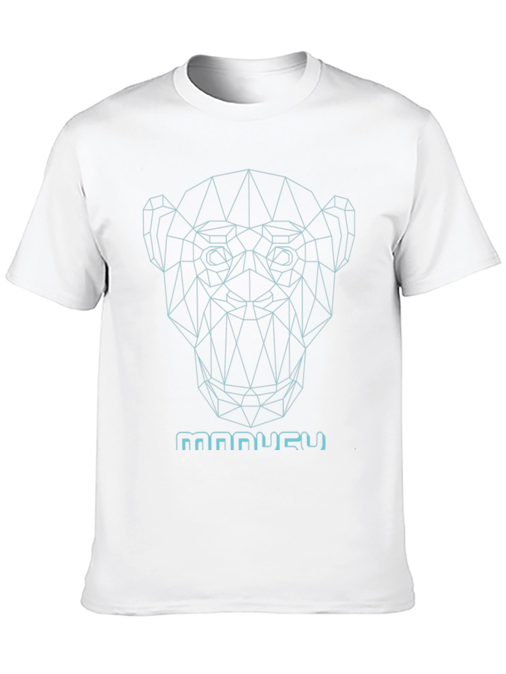 Geometric Monkey Graphic Tee - Modern Style