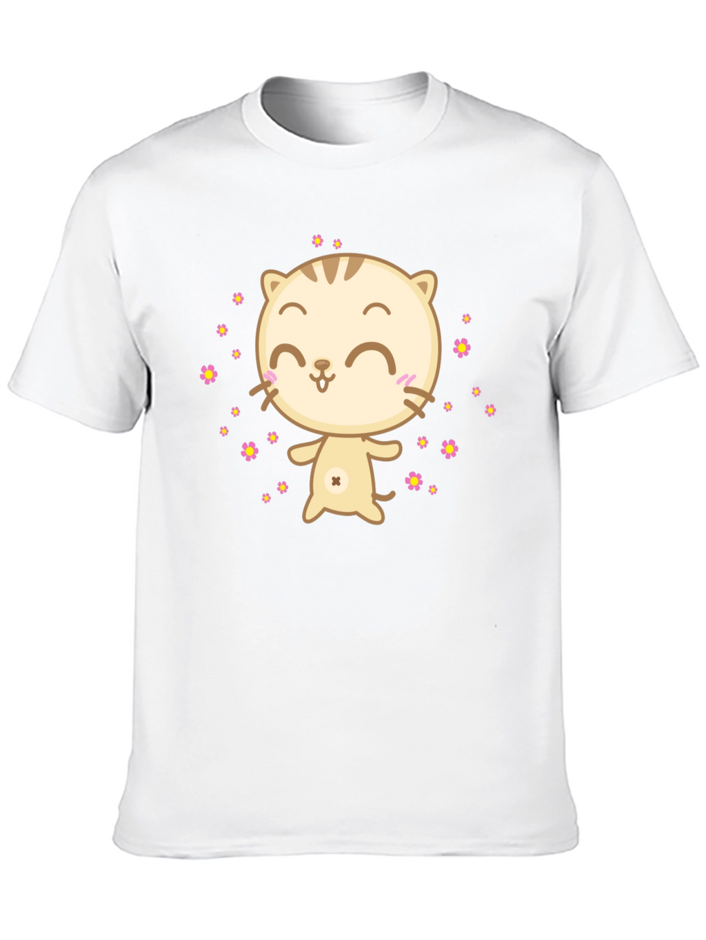 Cute Cat T-Shirt - Black Graphic Tee