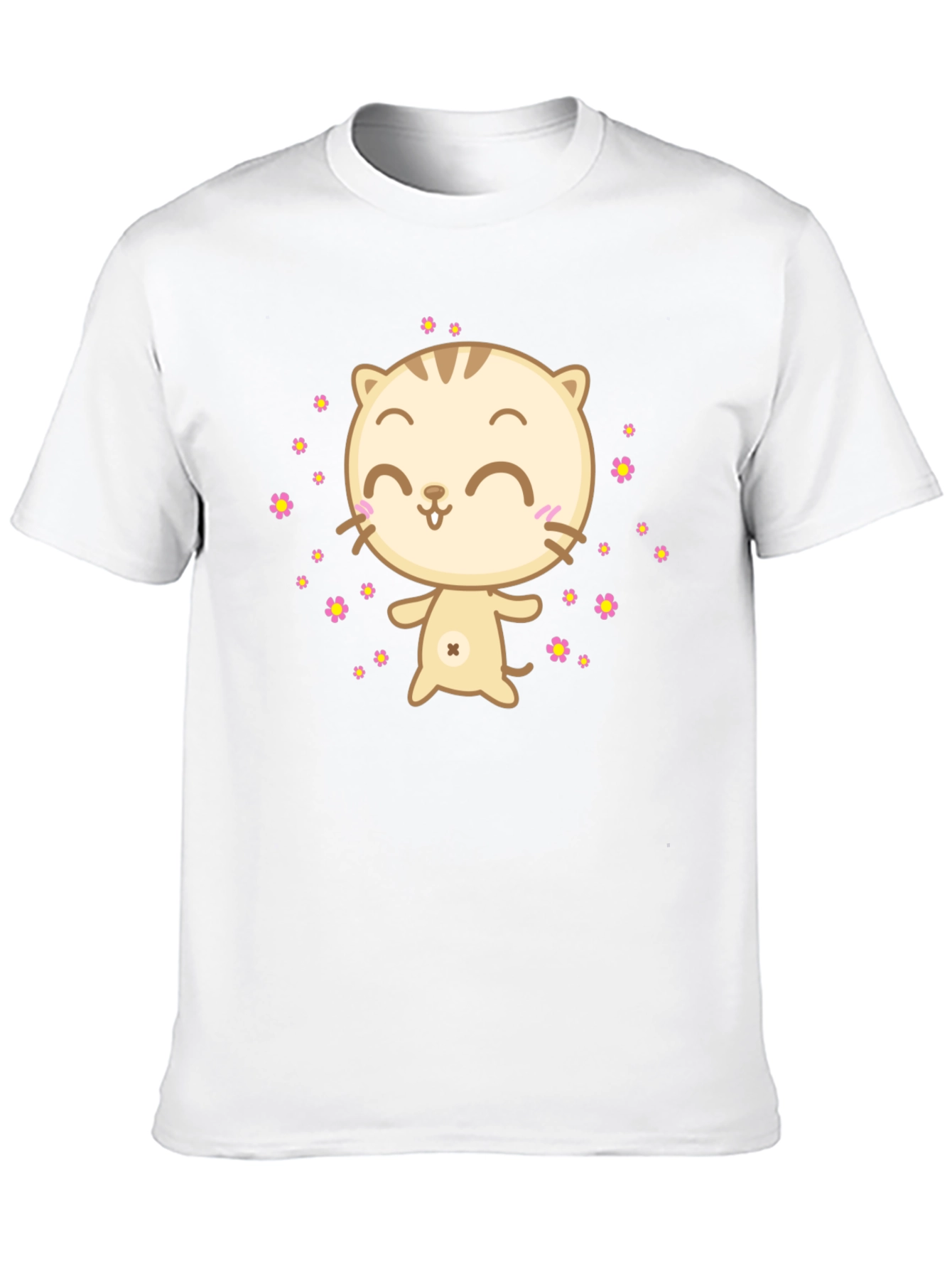 Cute Cat T-Shirt - Black Graphic Tee