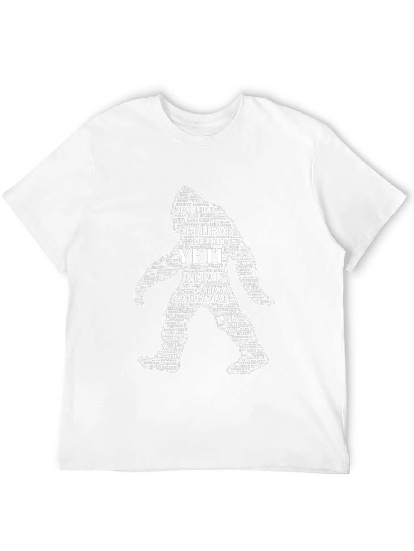 Yeti Word Art Graphic T-Shirt