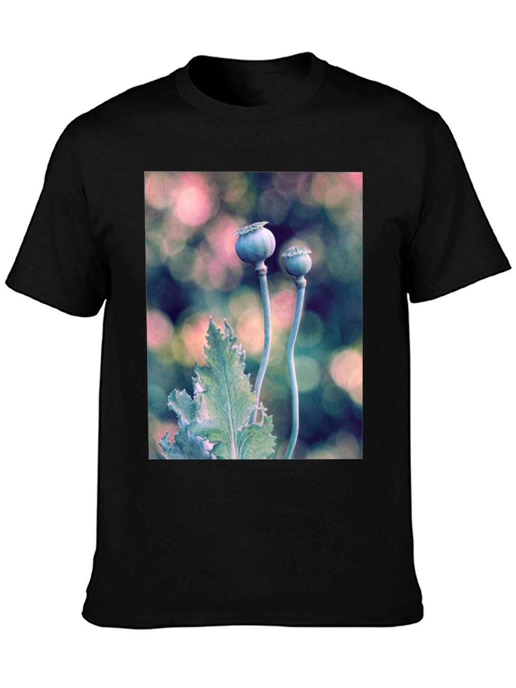 Botanical T-Shirt: Poppy Seed Head Design