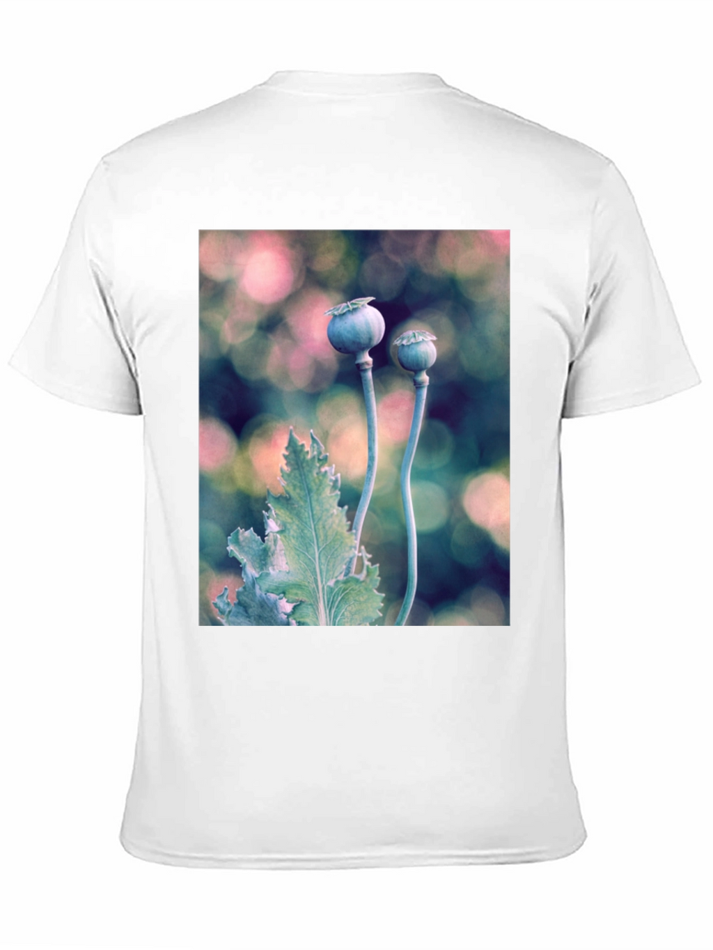 Botanical T-Shirt: Poppy Seed Head Design
