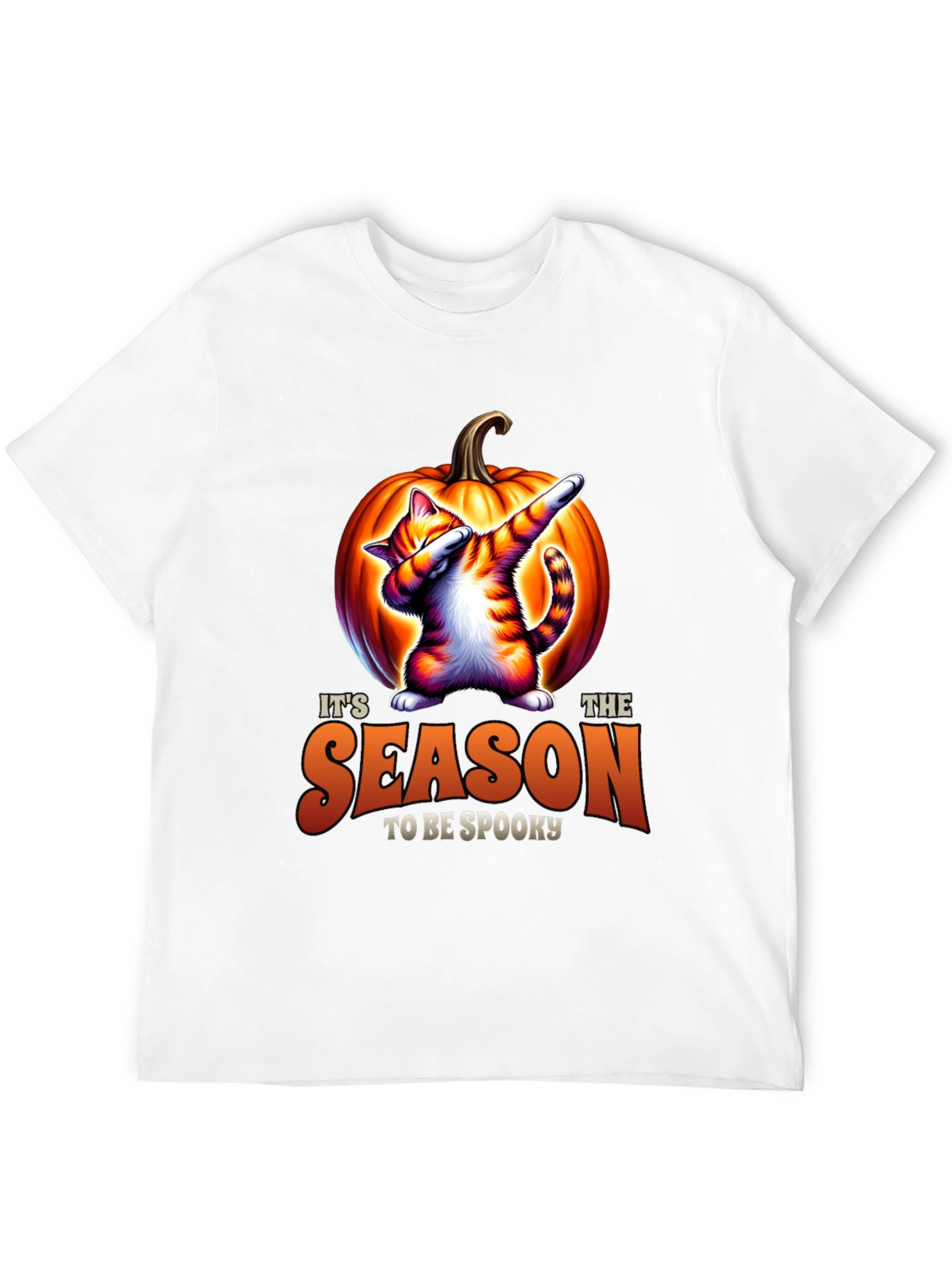 Spooky Season Cat Dab Halloween T-Shirt