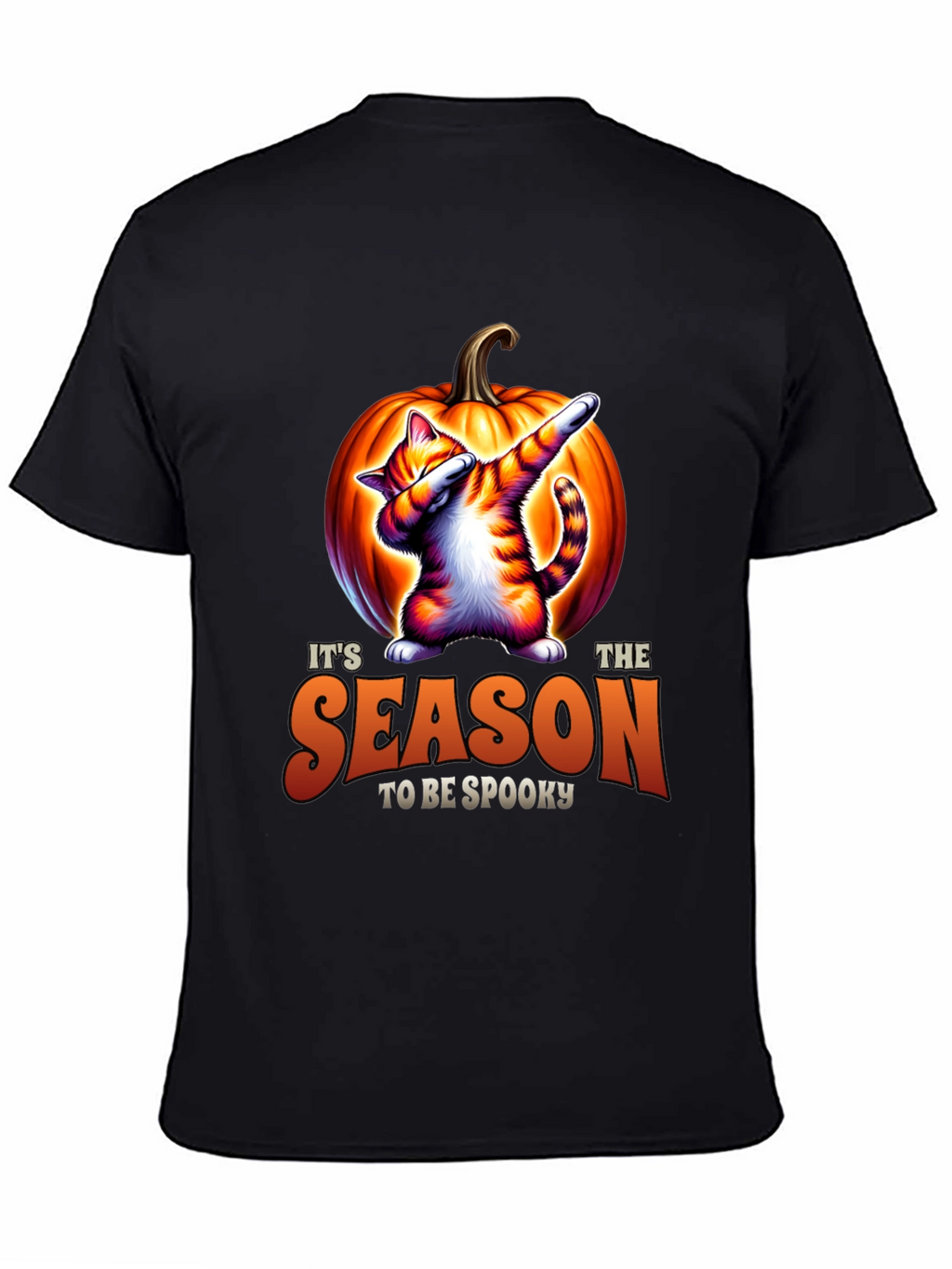 Spooky Season Cat Dab Halloween T-Shirt