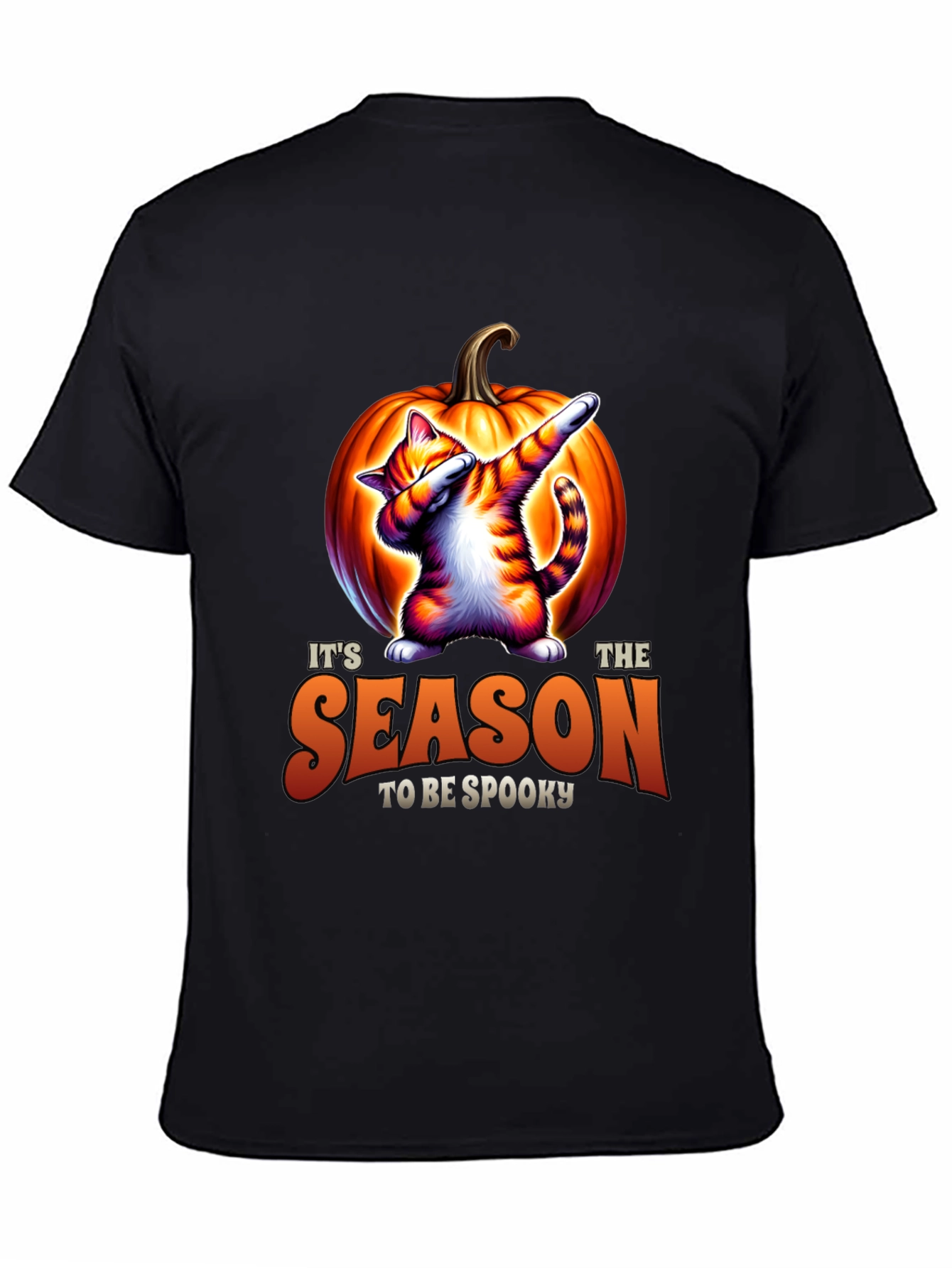 Spooky Season Cat Dab Halloween T-Shirt