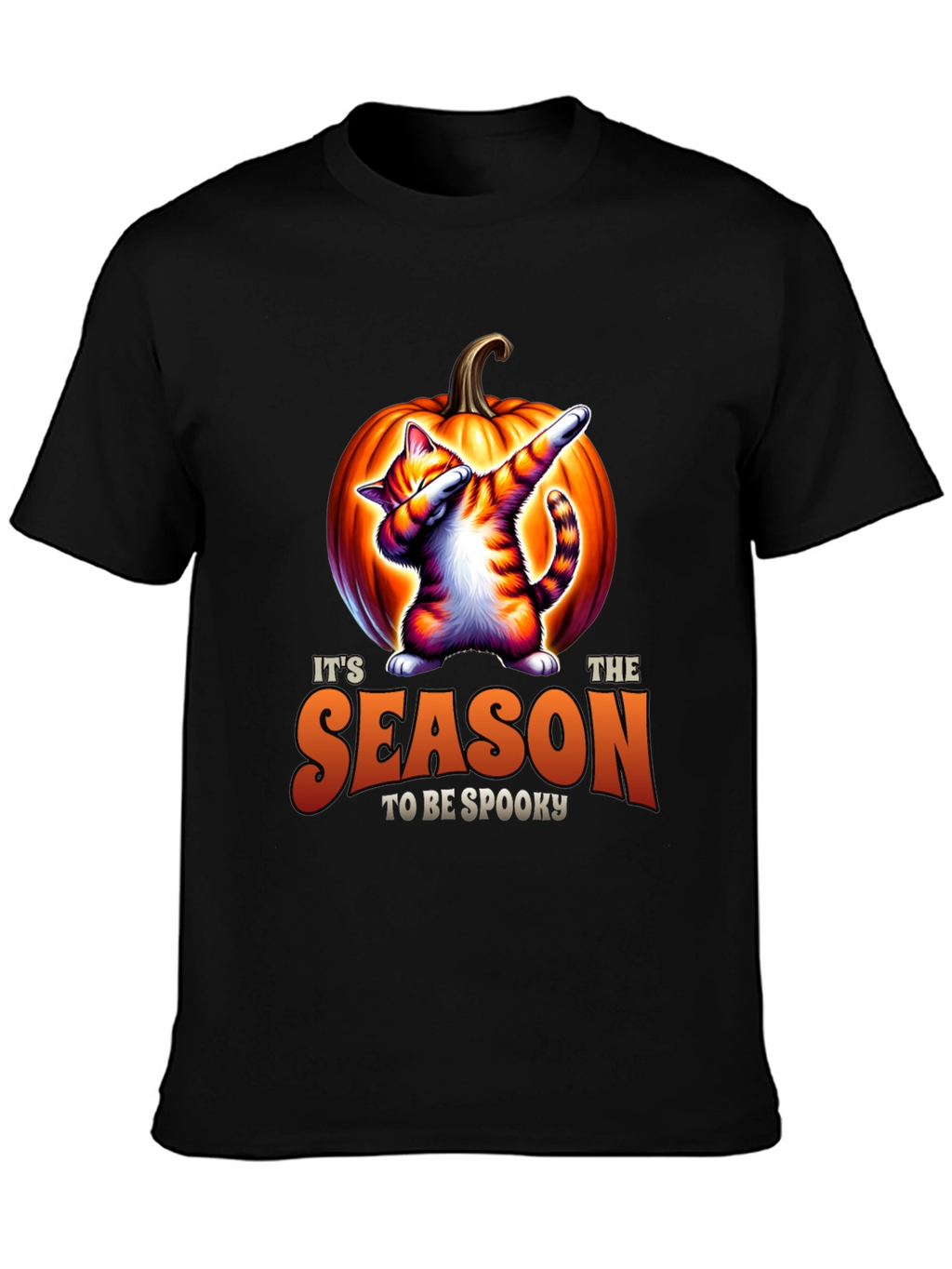 Spooky Season Cat Dab Halloween T-Shirt