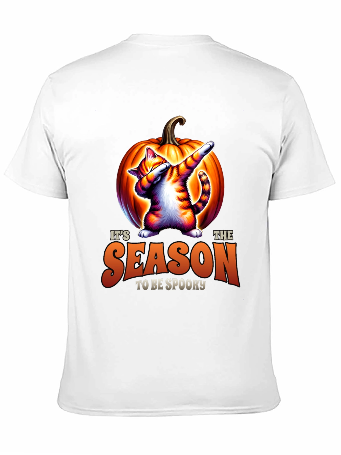 Spooky Season Cat Dab Halloween T-Shirt